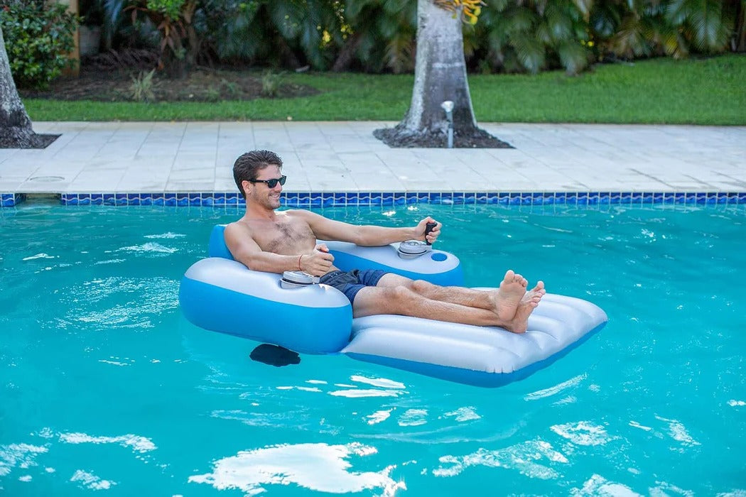 Splash Pool Runner Lounger – Inflatable Floating Pool Lounge Chair