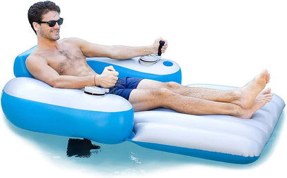 Splash Pool Runner Lounger – Inflatable Floating Pool Lounge Chair