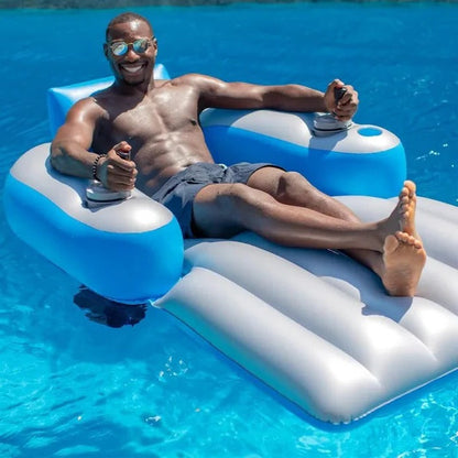 Splash Pool Runner Lounger – Inflatable Floating Pool Lounge Chair