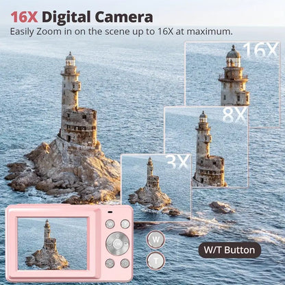 Retro Compact Digital Camera – Vintage Style Point & Shoot Camera