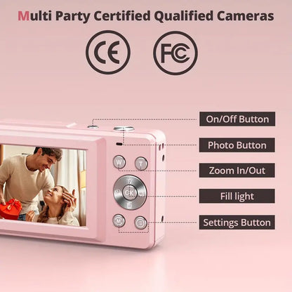 Retro Compact Digital Camera – Vintage Style Point & Shoot Camera