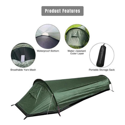 Ultralight Single-Person Camping Tent – Compact Waterproof Backpacking Tent
