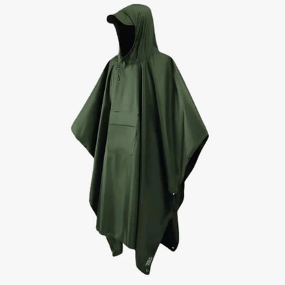 Waterproof Rain Poncho – Lightweight Hooded Outdoor Emergency Raincoat