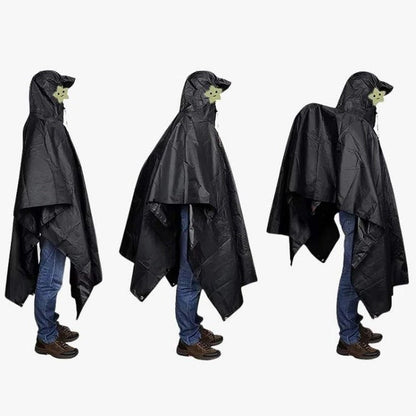 Waterproof Rain Poncho – Lightweight Hooded Outdoor Emergency Raincoat