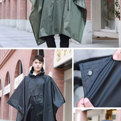 Waterproof Rain Poncho – Lightweight Hooded Outdoor Emergency Raincoat