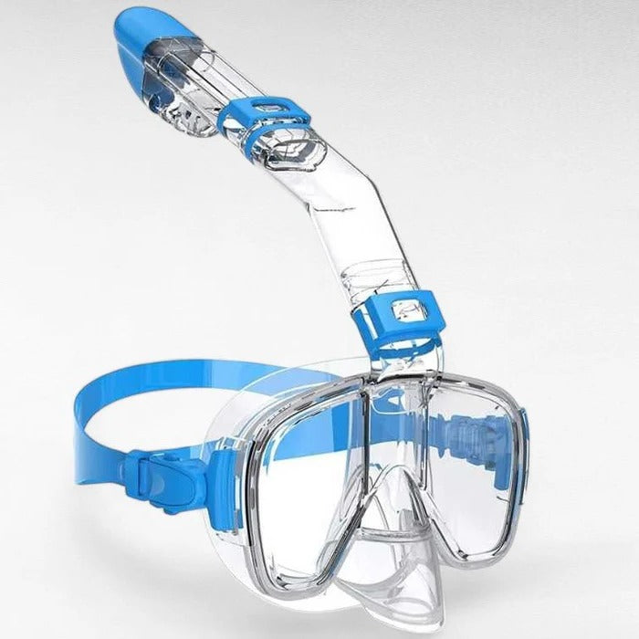 Full-Face Snorkeling Mask with Dry Top System – Anti-Fog Snorkel Set