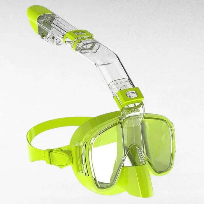 Full-Face Snorkeling Mask with Dry Top System – Anti-Fog Snorkel Set