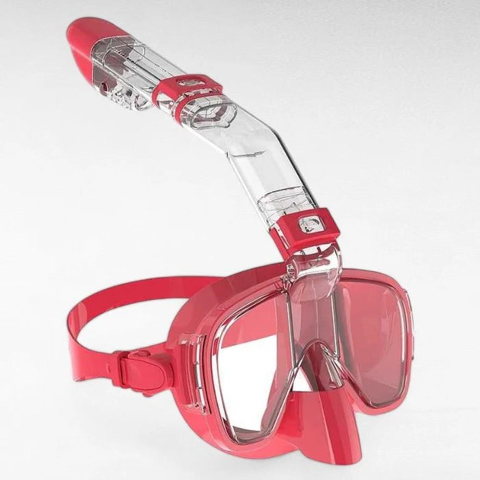 Full-Face Snorkeling Mask with Dry Top System – Anti-Fog Snorkel Set