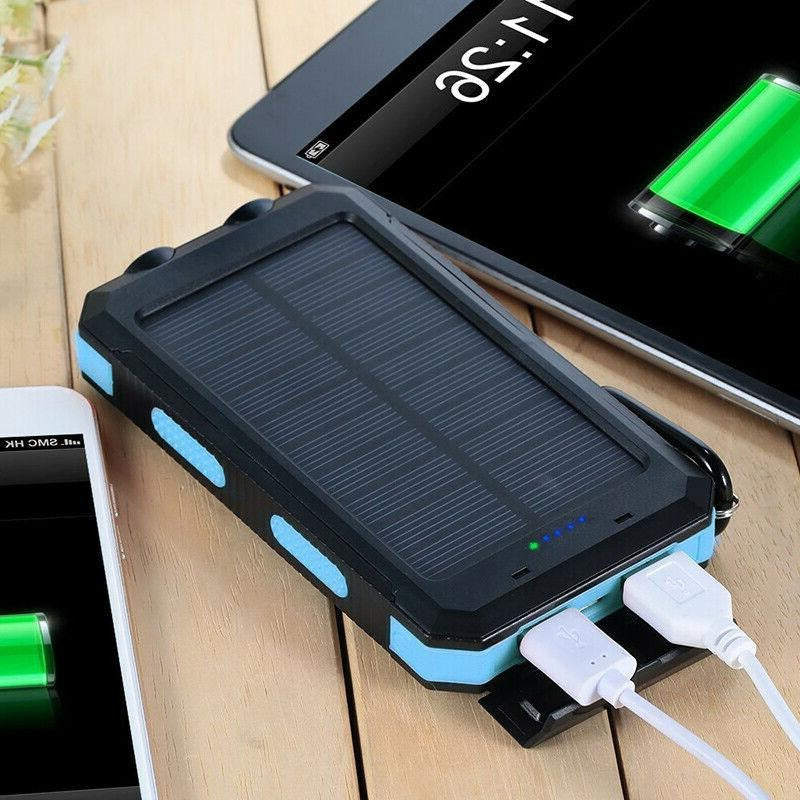 Solar Waterproof Power Bank Charger – Portable Outdoor Emergency Battery Pack
