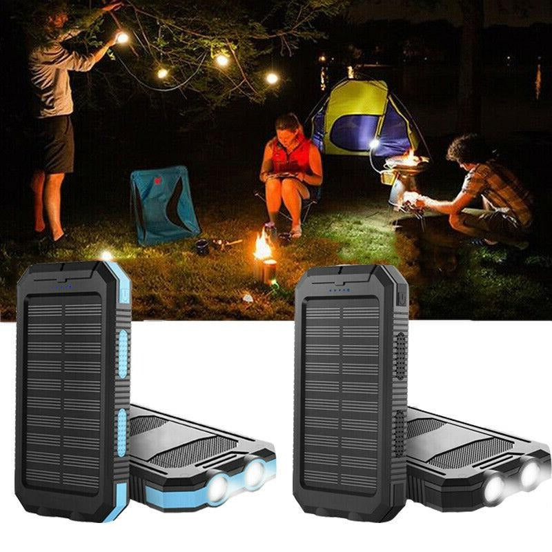 Solar Waterproof Power Bank Charger – Portable Outdoor Emergency Battery Pack
