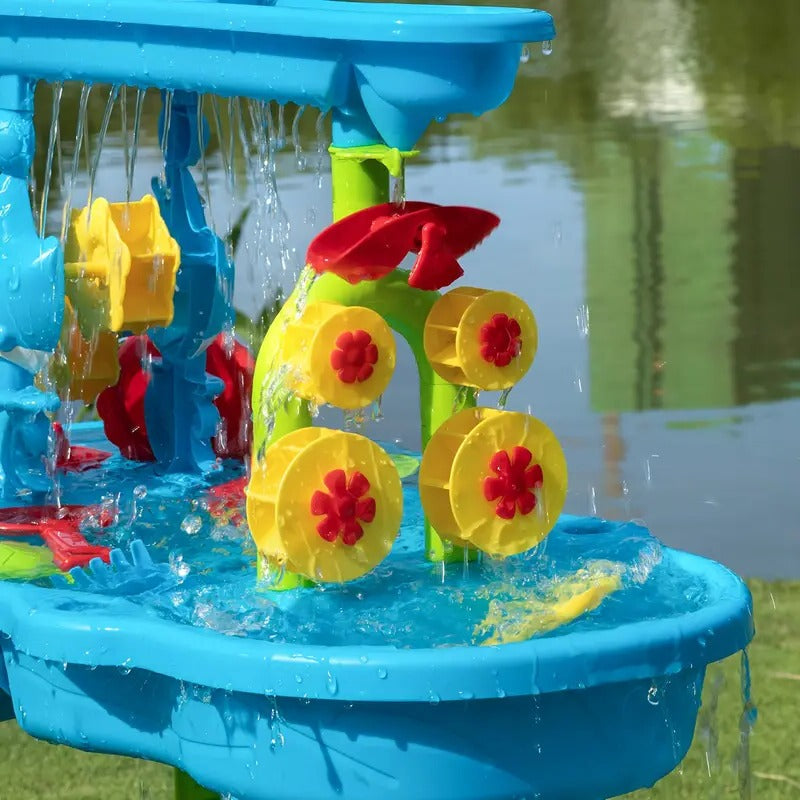 3-in-1 Kids Outdoor Sand & Water Table – Activity Play Table for Children