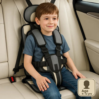 Portable Foldable Child Car Seat – Lightweight & Travel-Ready