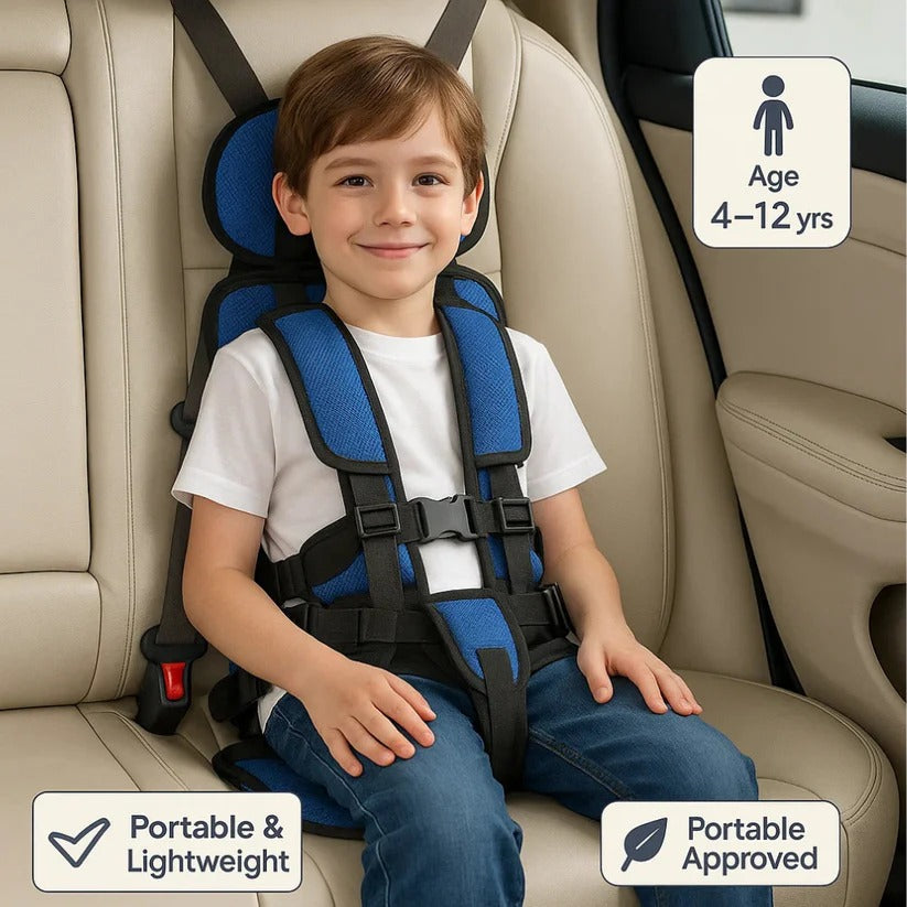 Portable Foldable Child Car Seat – Lightweight & Travel-Ready