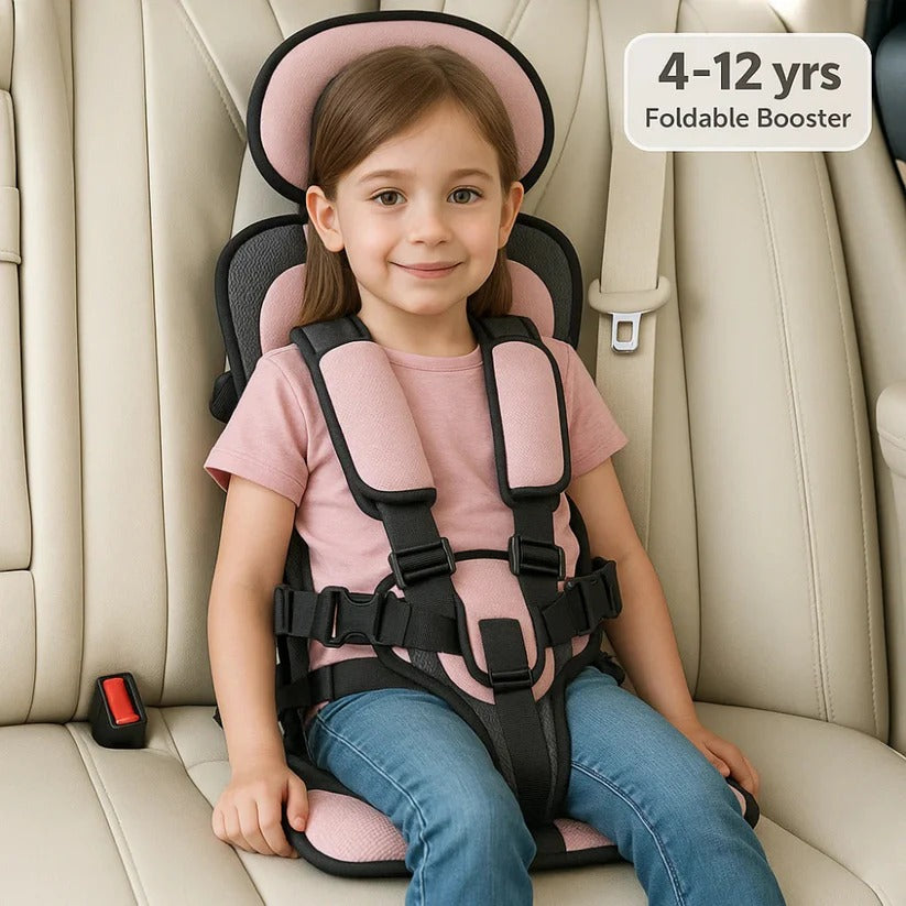 Portable Foldable Child Car Seat – Lightweight & Travel-Ready