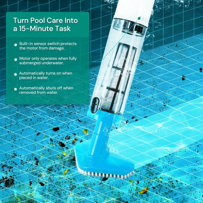 Cordless Pool Cleaner – Rechargeable Automatic Robotic Swimming Pool Vacuum