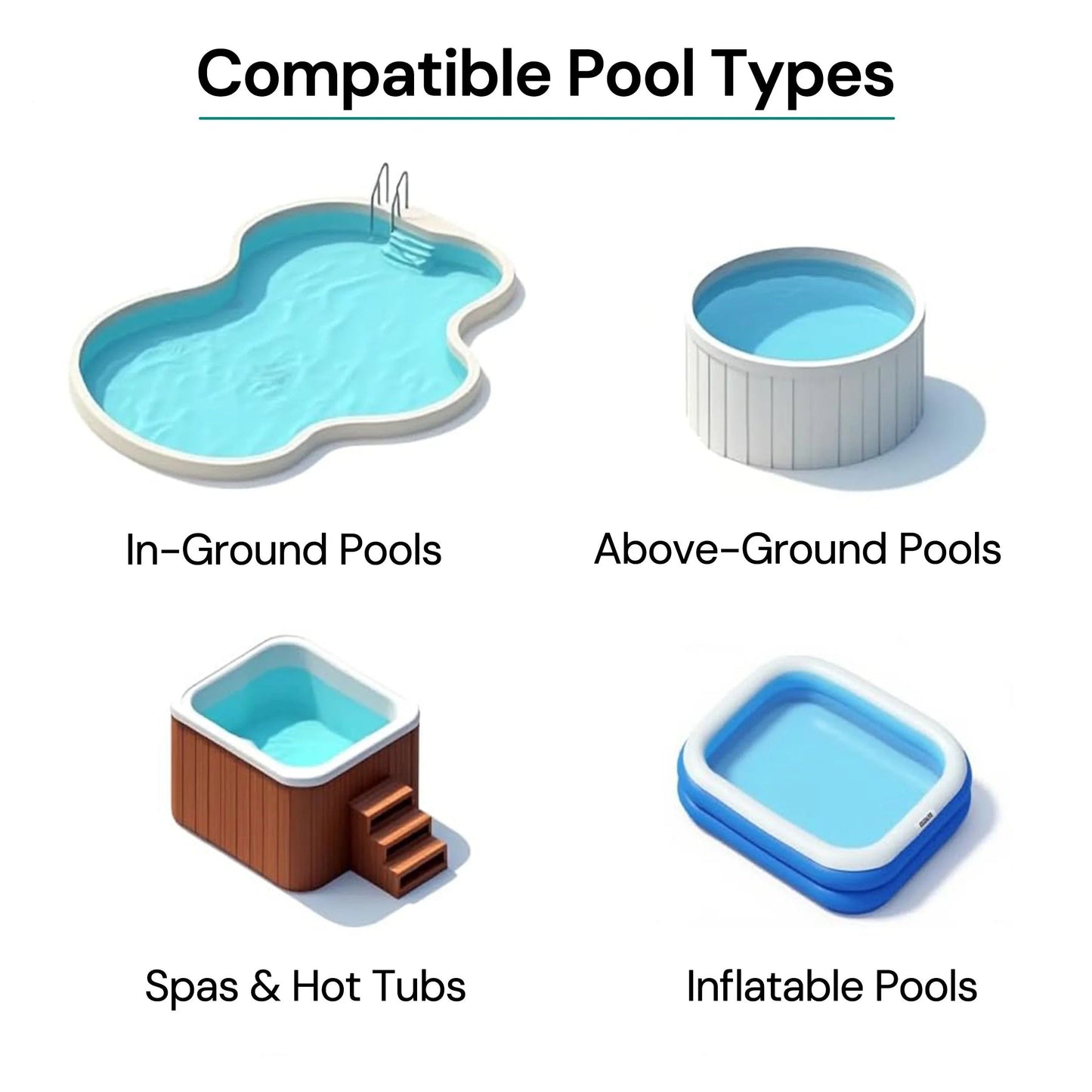 Cordless Pool Cleaner – Rechargeable Automatic Robotic Swimming Pool Vacuum