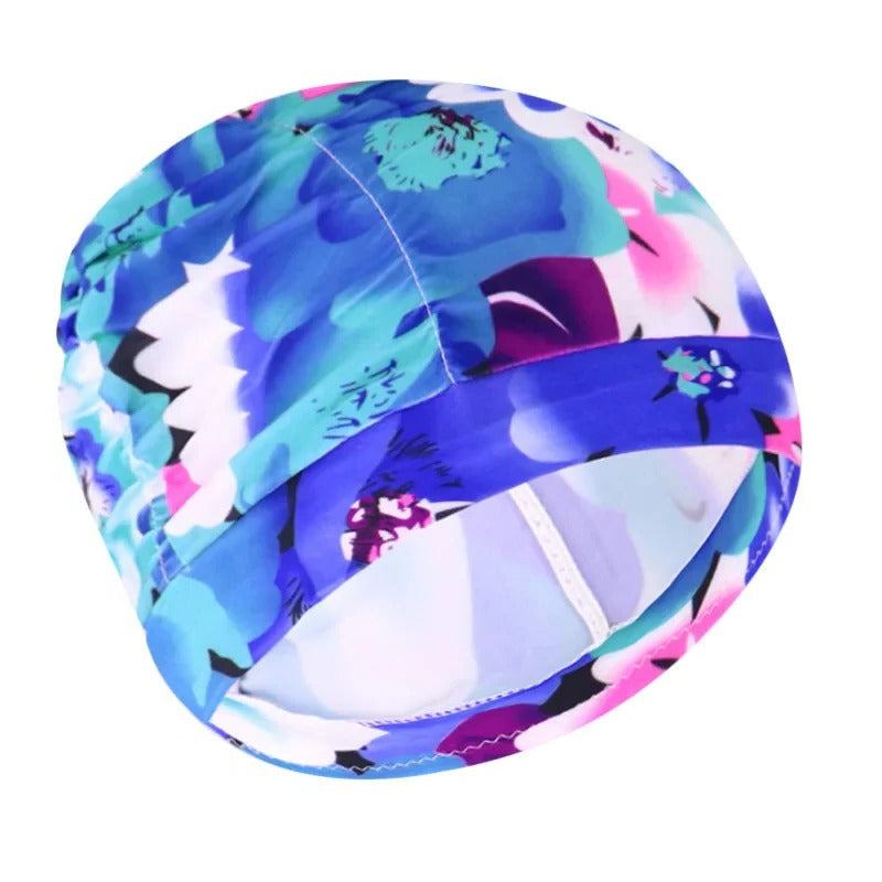 Stylish Stretch Swimming Cap – Silicone Waterproof Pool Swim Hat