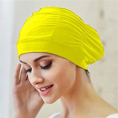 Stylish Stretch Swimming Cap – Silicone Waterproof Pool Swim Hat