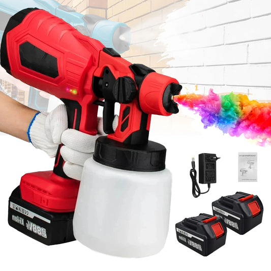 Cordless Electric Paint Sprayer – HVLP Spray Gun for Home Painting Projects