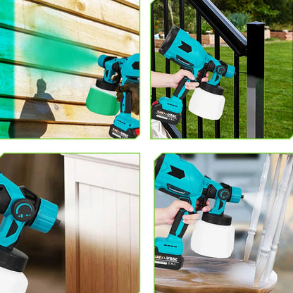 Cordless Electric Paint Sprayer – HVLP Spray Gun for Home Painting Projects