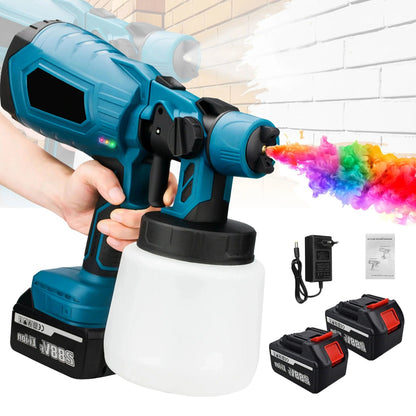 Cordless Electric Paint Sprayer – HVLP Spray Gun for Home Painting Projects