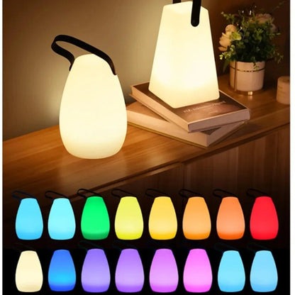 Cordless Waterproof LED Table Lamp – Rechargeable Indoor Outdoor Mood Light
