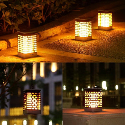 Solar LED Garden Lantern – Decorative Outdoor Solar Powered Patio Lantern