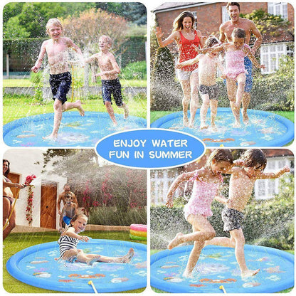 Kids Sprinkler Splash Pad – Outdoor Water Play Mat for Children