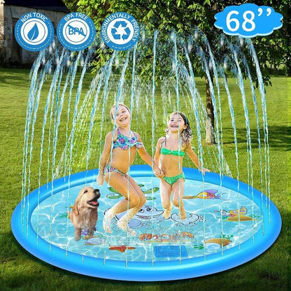 Kids Sprinkler Splash Pad – Outdoor Water Play Mat for Children