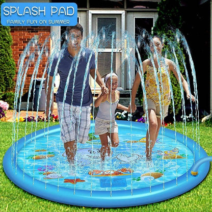 Kids Sprinkler Splash Pad – Outdoor Water Play Mat for Children