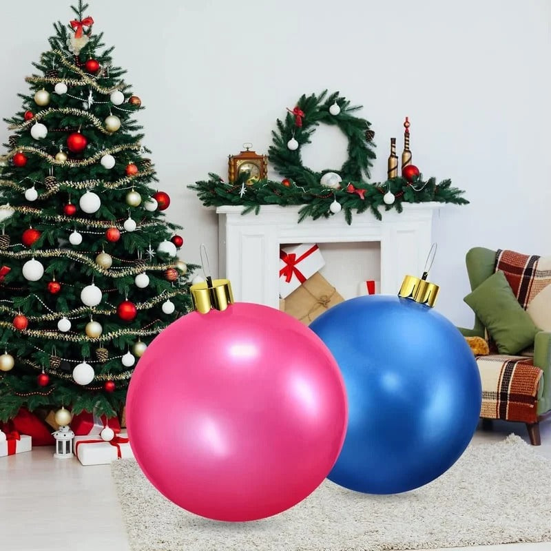 Inflatable Holiday Ball Garden Decoration – Giant Outdoor Christmas Ornament