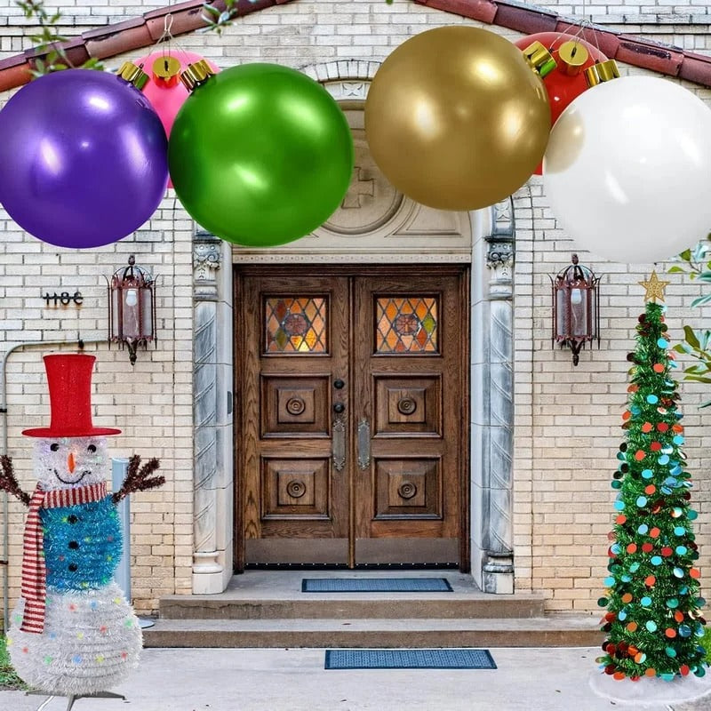Inflatable Holiday Ball Garden Decoration – Giant Outdoor Christmas Ornament