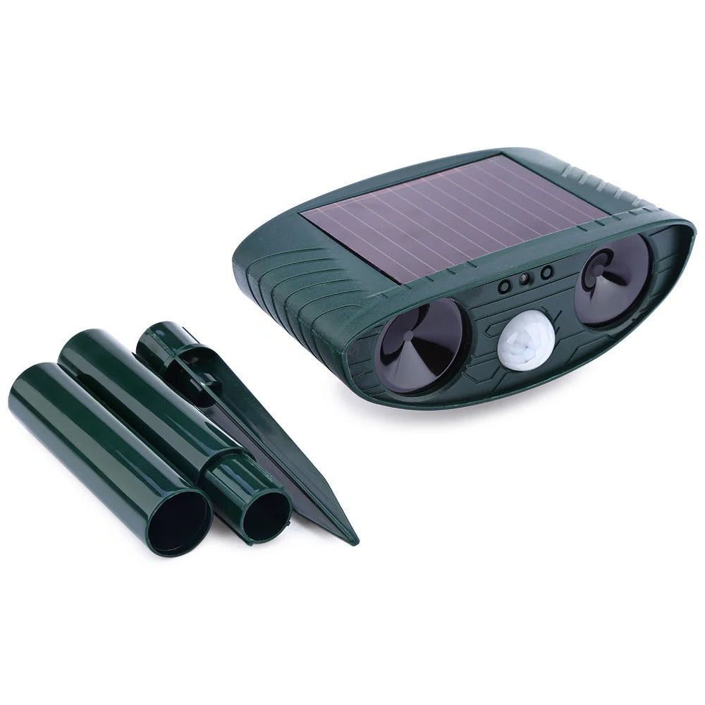 Ultrasonic Woodpecker Repellent – Solar Outdoor Bird & Pest Deterrent