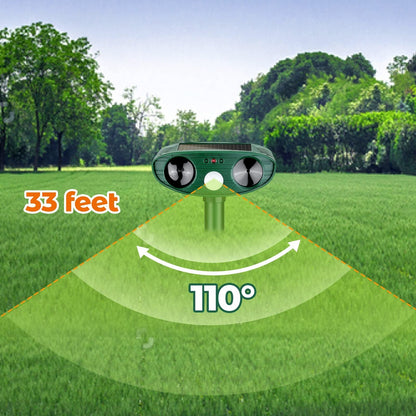 Ultrasonic Woodpecker Repellent – Solar Outdoor Bird & Pest Deterrent
