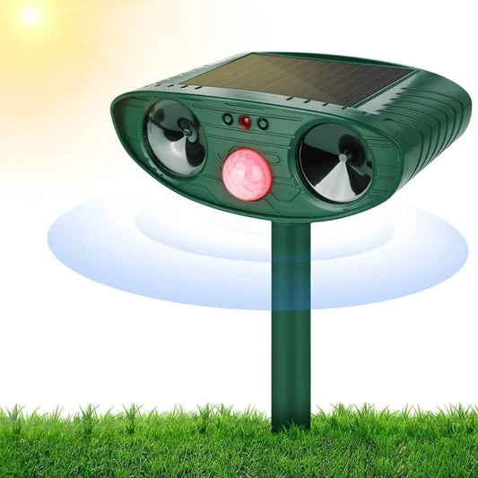 Ultrasonic Woodpecker Repellent – Solar Outdoor Bird & Pest Deterrent