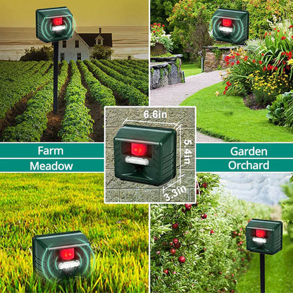 Ultrasonic Woodpecker Repeller – Solar Powered Outdoor Bird Deterrent
