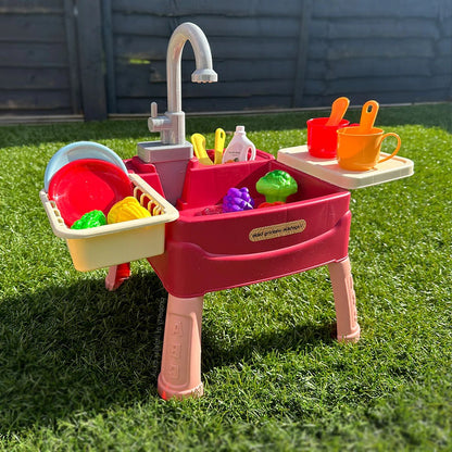 Children's Indoor & Outdoor Standing Sink – Kids Portable Water Play Sink