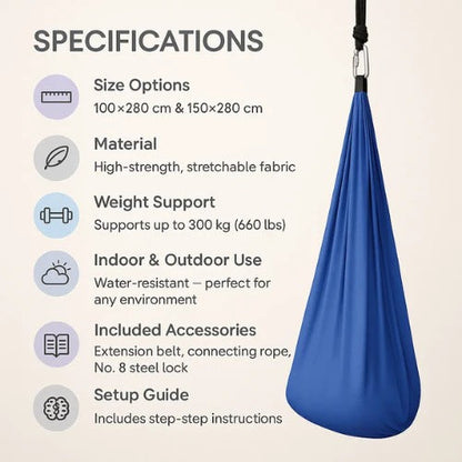 Sensory Therapy Hammock Swing – Indoor & Outdoor Autism Support Swing