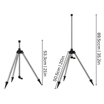 High-Pressure Rotating Tripod Garden Sprinkler – 360° Lawn Irrigation