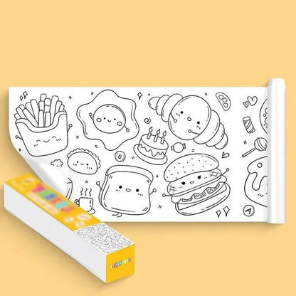 Kids Drawing Roll – Reusable Art Paper Roll for Children's Creativity