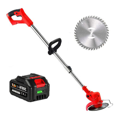 Battery Powered Cordless Grass Trimmer – Electric Lawn Edge Cutter