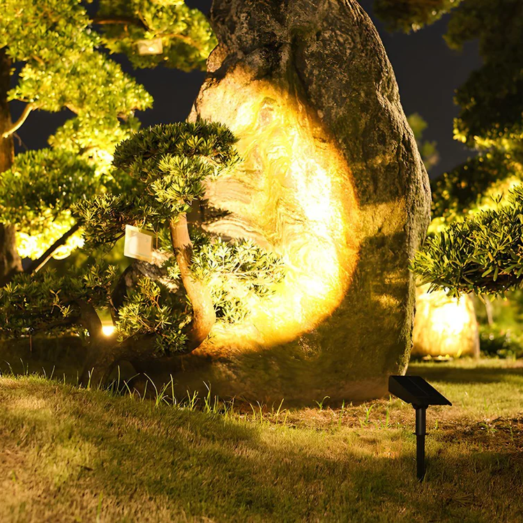 Waterproof RGB LED Solar Multi-Zoom Spotlight – Colour-Changing Landscape Light