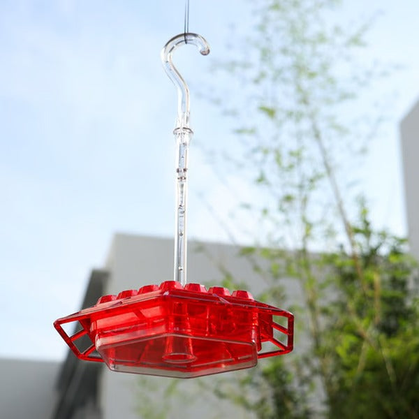 Hummingbird Feeder with Built-In Ant Moat – Outdoor Garden Bird Feeder