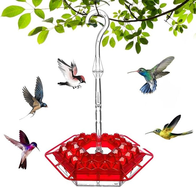 Ant-Proof Hummingbird Feeder with Hanging Perch – Outdoor Bird Feeder