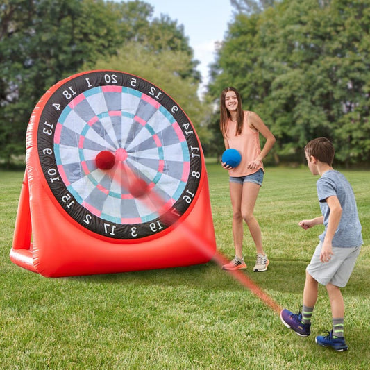Giant Inflatable Soccer Dartboard – Outdoor Family Party Game Set