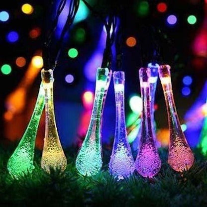 Solar Powered Outdoor String Lights – 15.7FT 20 LED Warm White Garden Lights