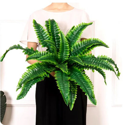 UV-Resistant Artificial Boston Fern – Realistic Outdoor Faux Plant Decor