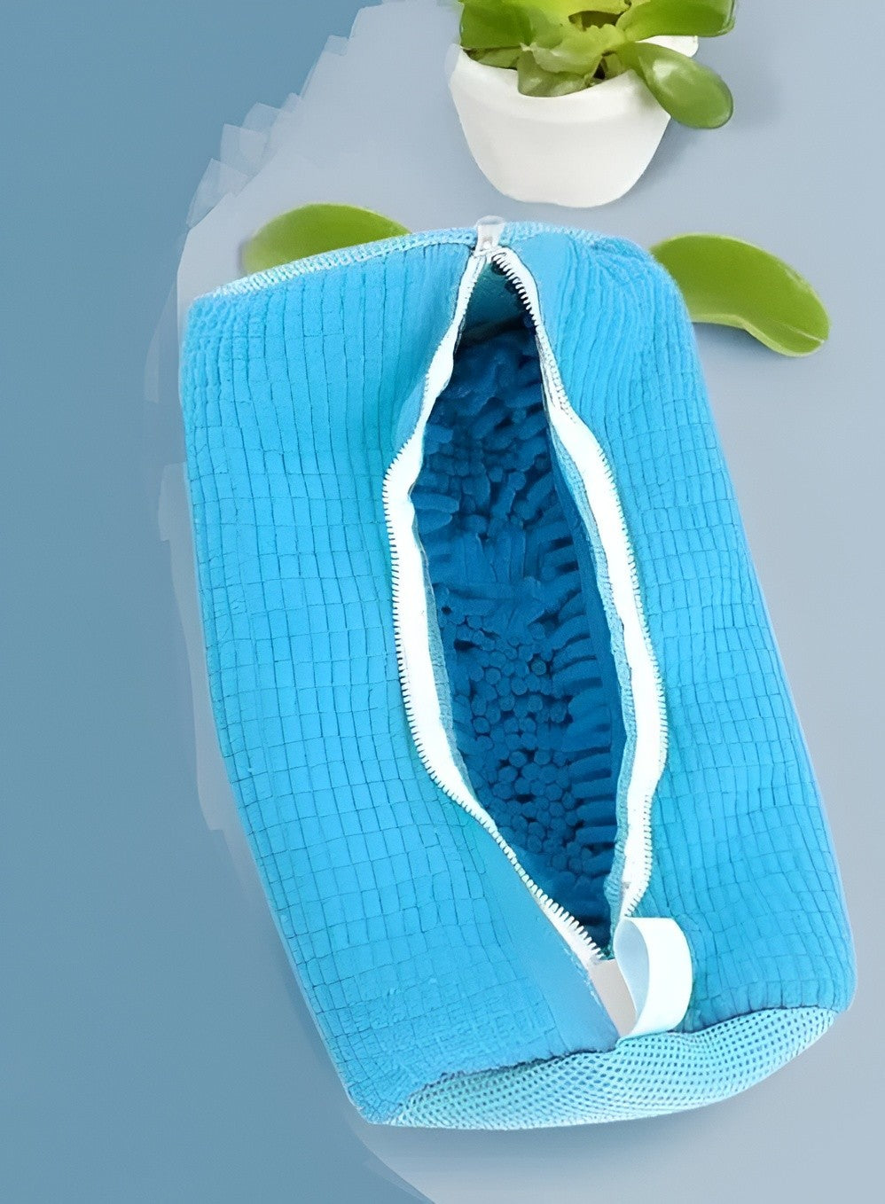 Reusable Shoe Laundry Bag – Zippered Mesh Washing Machine Sneaker Cleaner Bag
