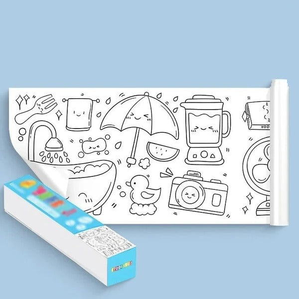 Kids Drawing Roll – Reusable Art Paper Roll for Children's Creativity