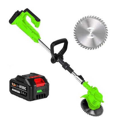 Battery Powered Cordless Grass Trimmer – Electric Lawn Edge Cutter